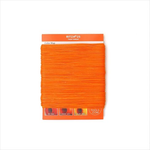 Amber Glow 0.6mm RITZA 25 Tiger Thread for Leather Craft | Waxed Tiger Thread | Ritza 25 Thread | Waxed Polyester | Saddlers Thread in Kuwait