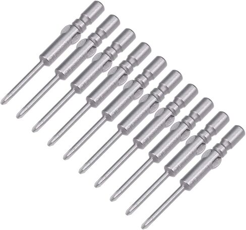 uxcell 10 Pcs 4mm Round Shank 40mm Length 1.2mm Phillips PH00 Magnetic S2 Screwdriver Bits in Saudi Arabia