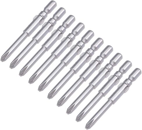 uxcell 10 Pcs 4mm Round Shank 40mm Length 1.2mm Phillips PH00 Magnetic S2 Screwdriver Bits in Saudi Arabia