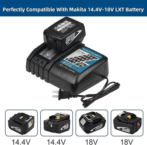 DC18RC 18 فولت 3.0A استبدال شاحن ليثيوم أيون سريع لماكيتا 14.4 فولت و18 فولت LXT بطاريات ليثيوم أيون BL1850 BL1840B BL1820 BL1815 BL1860 BL1430 BL1450 BL1830 شاحن بطارية أداة الحفر in Saudi Arabia