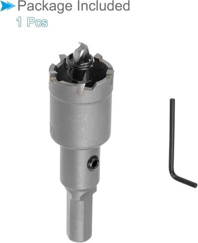 Carbide Hole Saw, 1 Inch/24mm Diameter, Metal Steel Hole Cutters Drill Bits - (Applications: for Metal Wood), 1-Pieces in Saudi Arabia