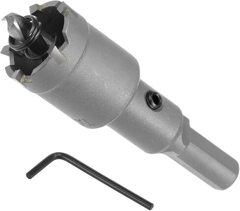 Carbide Hole Saw, 1 Inch/24mm Diameter, Metal Steel Hole Cutters Drill Bits - (Applications: for Metal Wood), 1-Pieces in Saudi Arabia