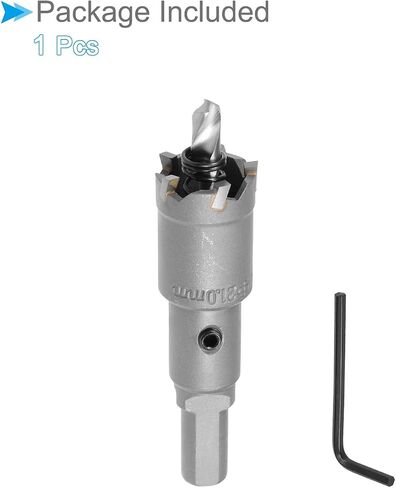 Carbide Hole Saw, 1 Inch/24mm Diameter, Metal Steel Hole Cutters Drill Bits - (Applications: for Metal Wood), 1-Pieces in Saudi Arabia