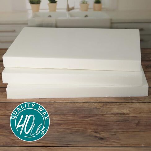 Soy Wax for Candle Making | 20lb Soy Candle Wax Slab | Smooth Blend for High Load Fragrance Formulation |Candle Making Supplies in Saudi Arabia