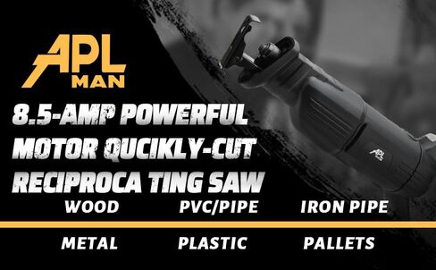 Reciprocating Saw，8.5 Amp Motor,Quickly Cut Depth in Wood and Metal Cutting By 1020W,3/4"(28mm) Stroke Length, 2800SPM and 6" Max. in Saudi Arabia