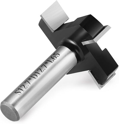 CNC Spoilboard Surfing Router Bit 1/2 بوصة عرقوب، 2 "قطر القطع، 4 أجنحة بلاطة تسطيح جهاز التوجيه، بت تخطيط الخشب، أداة النجارة لقطع الطحن الخشبي in Saudi Arabia