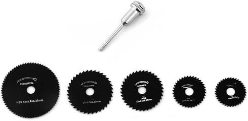 HSS Saw Blade Durable Electric Grinder Accessories Metal Cutter for Drill Woodworking Cutting Disc(Black) in Saudi Arabia