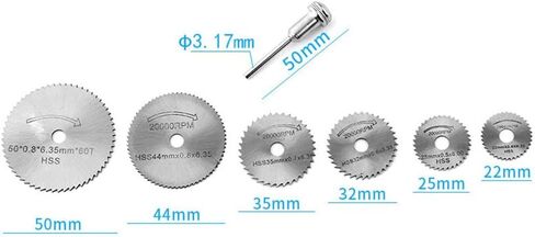 HSS Saw Blade Durable Electric Grinder Accessories Metal Cutter for Drill Woodworking Cutting Disc(Black) in Saudi Arabia