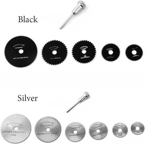 HSS Saw Blade Durable Electric Grinder Accessories Metal Cutter for Drill Woodworking Cutting Disc(Black) in Saudi Arabia