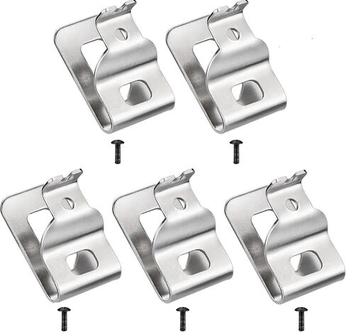 5 قطع مشابك حزام لديوالت، 304 من الفولاذ المقاوم للصدأ مجموعة أدوات الحفر مع مسامير لديوالت N268241 مناسبة لأدوات الطاقة 20 فولت DCD980 DCD985 DCD980L2 DCD985L2 in Kuwait