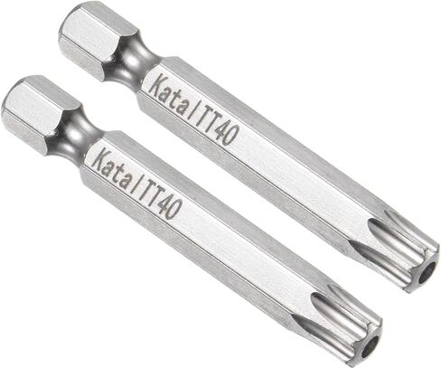 Magnetic Star 7 Point Bits, TT20 Head 1/4" Hex Shank 2" Length, S2 Steel 7 Point Tamper Proof Torx Screwdriver Bits - (Applications: for Electric Screwdrivers), 2-Pieces in Saudi Arabia