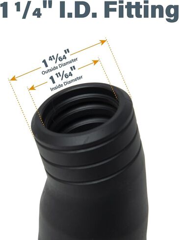 POWERTEC 70379 تركيب سريع، معرف 1-1/4 بوصة، محول إضافي يستخدم مع مجموعات خرطوم المكنسة الكهربائية POWERTEC 70257، 70355 و70376 in Saudi Arabia