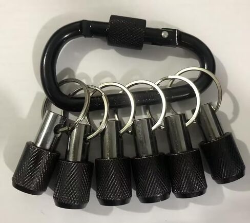 LUEXBOX 1/4 Inch Bit Holder Keychain, Hex Screwdriver Bits Holder Extension Bar, Quick Change Screw Bit Holder for Most Electric, Hand-held Screwdrivers and Drill Bits (A: Black 12pack) in Saudi Arabia