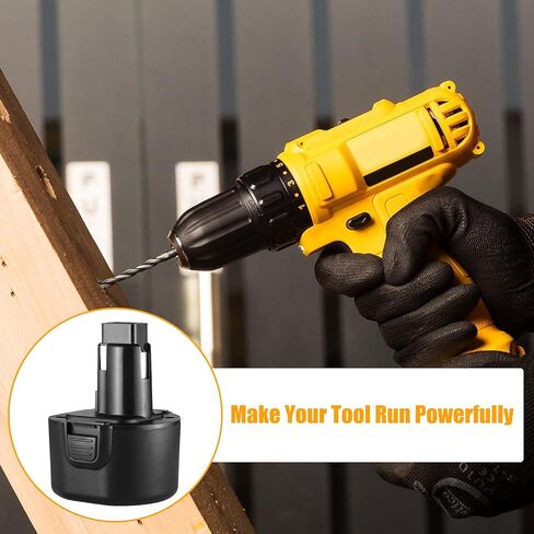1 حزمة 9.6 فولت 3600 مللي أمبير Ni-Mh DW9062 بطارية بديلة متوافقة مع بطارية Dewalt 9.6V DW9061 DE9036 DE9061 DE9062 DW926 DW955K DW955 DW926K-2 DW926K DW902 DW050 أدوات كهربائية لاسلكية (أسود) in Saudi Arabia
