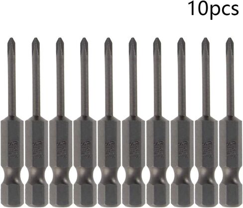 Utoolmart Phillips Screwdriver Bits, 1.6PH00 Magnetic Cross Head Screw Driver Bit, with 1/4 Inch Hex Shank, 50mm Length S2 Steel Screw Driver Kit Tools, for Repair Work, 10 Pcs in Saudi Arabia