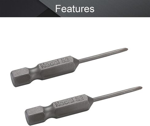 Utoolmart Phillips Screwdriver Bits, 1.6PH00 Magnetic Cross Head Screw Driver Bit, with 1/4 Inch Hex Shank, 50mm Length S2 Steel Screw Driver Kit Tools, for Repair Work, 10 Pcs in Saudi Arabia