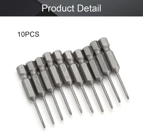 Utoolmart Phillips Screwdriver Bits, 1.6PH00 Magnetic Cross Head Screw Driver Bit, with 1/4 Inch Hex Shank, 50mm Length S2 Steel Screw Driver Kit Tools, for Repair Work, 10 Pcs in Saudi Arabia