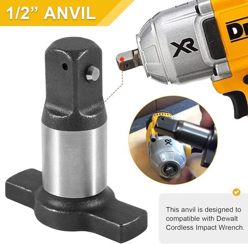 N415874 1/2 سندان مجموعة استبدال سندان دبوس الماسكة لمفتاح الربط اللاسلكي Dewalt DCF899 DCF899B DCF899M1 DCF899P1 DCF899P2، وليس لـ DCF899 Type4 in Kuwait