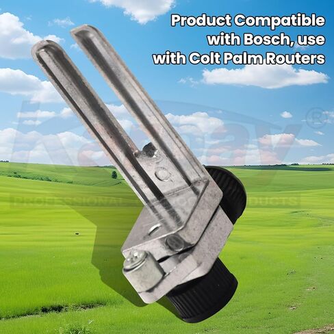دليل الأسطوانة PR003 لأجهزة التوجيه BOSCH Colt Palm، موجه التوجيه على طول الحافة عند استخدام لقمة غير محملة أو لقمة غير مأهولة، قابل للتعديل رأسيًا وأفقيًا in Kuwait
