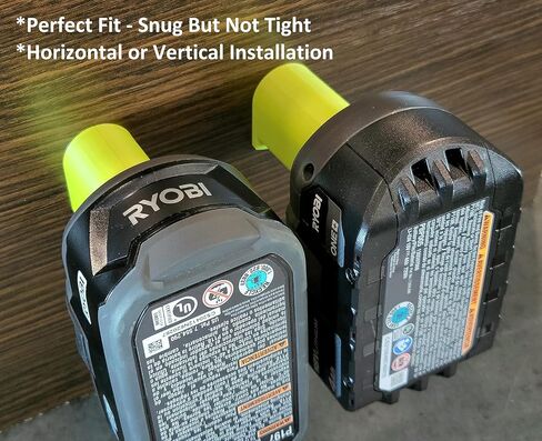 10 عبوات من أجهزة Ryobi 18V اللاسلكية - حاملات شماعات للبطارية - 10 حوامل للبطاريات، LB3D4 in Saudi Arabia