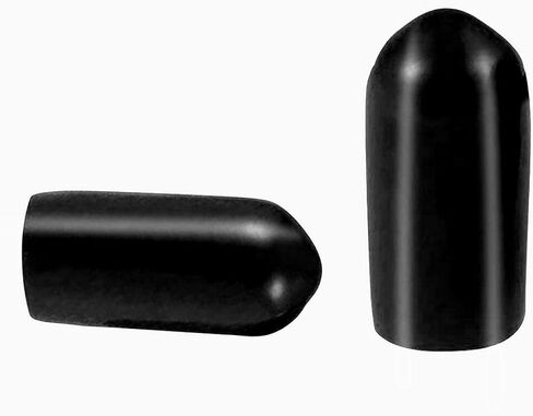 واقيات خيط المسمار PVC المطاط جولة أنبوب الترباس غطاء البلاستيك نهاية غطاء الغطاء الداخلي Dia.6mm الأحمر 100PCS in Kuwait