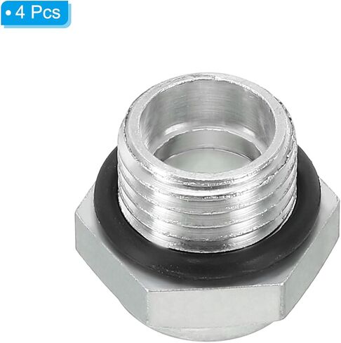 PATIKIL Air Compressor Oil Sight Glass, 4 Pack G 1/4" Male Thread Aluminum Alloy Oil Liquid Level Gauge Air Compressor Parts with O-ring in Saudi Arabia