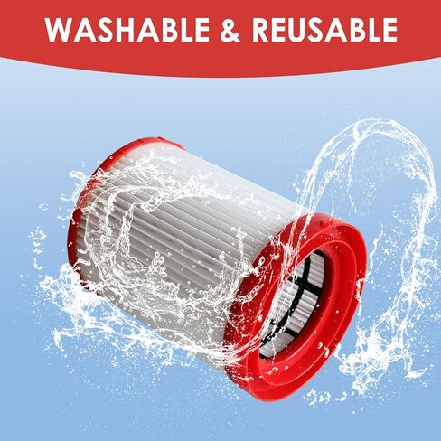 قطعتان من فلتر HEPA متوافق مع مكانس Milwaukee M18 للوقود الجاف والرطب، يناسب 0910-20، 0920-20، 0920-22HD، 0930-22HD، 0931-20، مقارنة بالجزء رقم 49-90-1977 in Kuwait