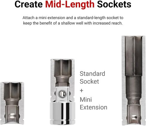 TEKTON 1/4 Inch Drive x 3/4 Inch Mini Extension | SHA01101 in Saudi Arabia