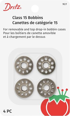 Dritz Class 15 Reusable, 4 Count, Metal Bobbins, Nickel in Saudi Arabia