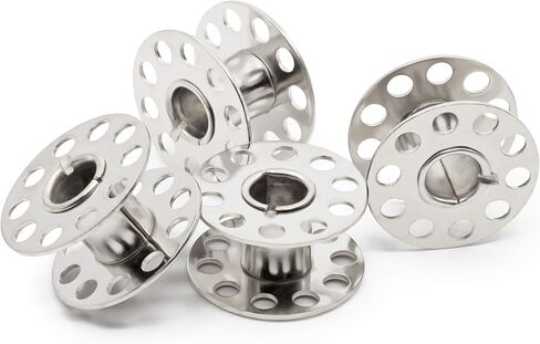 Dritz Class 15 Reusable, 4 Count, Metal Bobbins, Nickel in Saudi Arabia