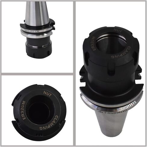 5 Piece Collet CAT40-ER32-2.76-Inch Tool Handle Collet Suitable for CNC Engraving Machine Milling Machine in Saudi Arabia
