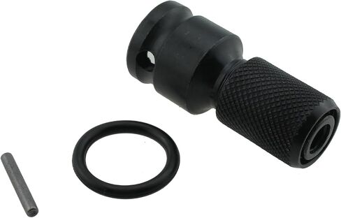 2PCS 50x23mm Hex Socket Adapter Black 1/2 to 1/4 Telescopic Hexagon Adapter Suitable for Electric Impact Spanner in Saudi Arabia