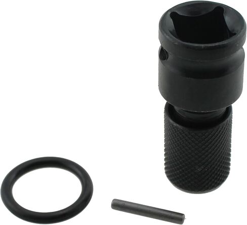 2PCS 50x23mm Hex Socket Adapter Black 1/2 to 1/4 Telescopic Hexagon Adapter Suitable for Electric Impact Spanner in Saudi Arabia