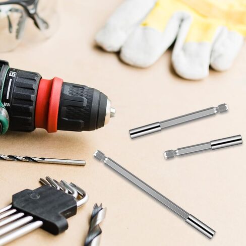 3PCS Magnetic Drill Bit Holder Drill Bit Extension with 3PCS PH2 Screwdriver Bit 1/4" Hex Shank S2 Steel Magnetic Drill Bit Extension for Automotive Maintenance DIY Repair Work, 2 4 6-inch Extensions in Saudi Arabia