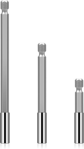 3PCS Magnetic Drill Bit Holder Drill Bit Extension with 3PCS PH2 Screwdriver Bit 1/4" Hex Shank S2 Steel Magnetic Drill Bit Extension for Automotive Maintenance DIY Repair Work, 2 4 6-inch Extensions in Saudi Arabia
