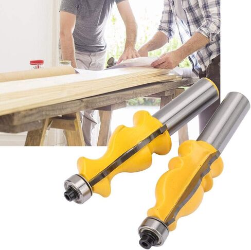 Hilitand 2 PCS 1/2″ Shank Fishtail Handrail + Fish Type Handrail Router Bit Woodworking Milling Cutter Tool Carpenter Woodworking Tools in Saudi Arabia