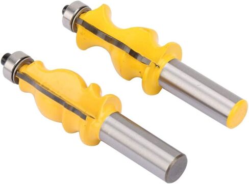 Hilitand 2 PCS 1/2″ Shank Fishtail Handrail + Fish Type Handrail Router Bit Woodworking Milling Cutter Tool Carpenter Woodworking Tools in Saudi Arabia