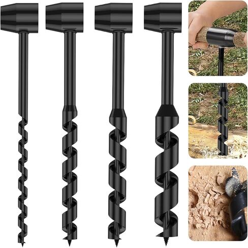 1 PCS Multipurpose Manual Survival Drill Bit, Scotch Eye Wood Auger Drill Bit for Camping, Bushcrafting, Outdoor, Hiking (0.39inch/10mm) in Saudi Arabia