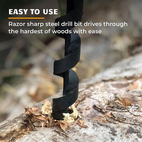 1 PCS Multipurpose Manual Survival Drill Bit, Scotch Eye Wood Auger Drill Bit for Camping, Bushcrafting, Outdoor, Hiking (0.39inch/10mm) in Saudi Arabia