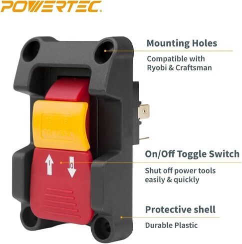 POWERTEC L-Push Stick Fits Table Saw, Router Table, Shaper. Wood Pusher Reduces Kickback & Increases Safety for Wood working Accessories. 2PK (71030) in Saudi Arabia