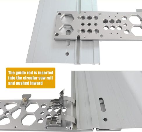 Upgraded 340mm Track Saw Square Right Angle Circular Saw Guide Rail Angle Stop Accessories,Woodworking 90 Degree Track Stop Square Cutting Board Compatible with Festool and Makita Guide Rail (Red) in Saudi Arabia