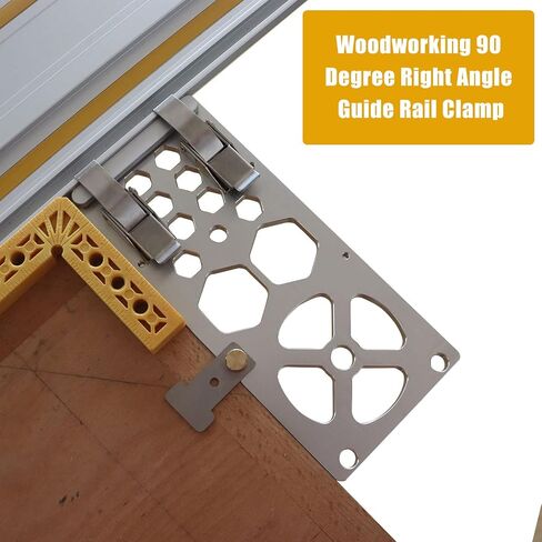 Upgraded 340mm Track Saw Square Right Angle Circular Saw Guide Rail Angle Stop Accessories,Woodworking 90 Degree Track Stop Square Cutting Board Compatible with Festool and Makita Guide Rail (Red) in Saudi Arabia