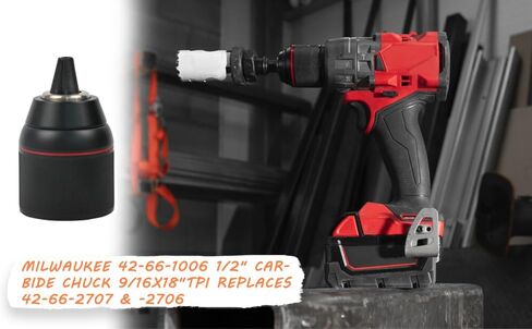 42-66-1006 ظرف كربيد 1/2 بوصة 9/16x18 بوصة TPI متوافق مع استبدال MILWAUKEE 42-66-2707 و42-66-2706 in Saudi Arabia