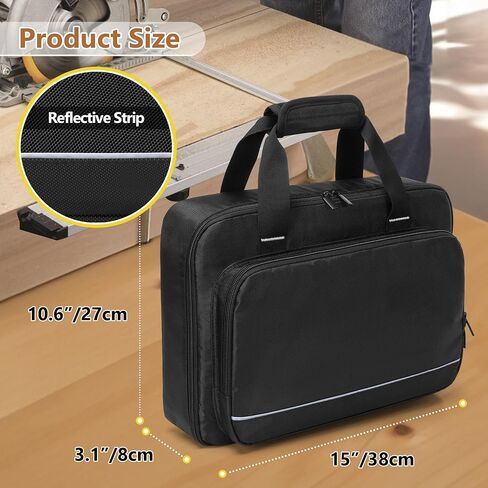 Battery Storage Bag Compatible with Dewalt 12V 18V 20V 60V Max Battery and Charger, Tool Battery Carrying Case with Accessory Pocket for 12V 18V 20V 60V 2.0/3.0/4.0/5.0/6.0/9.0-Ah Batteries in Saudi Arabia