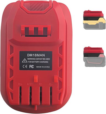 Adapter for Craftsman V20 Cordless Tools, DM18MAN Battery for DeWalt 20V Max and for Milwaukee 18V Li-on Battery to Craftsman 20V Batteries in Kuwait