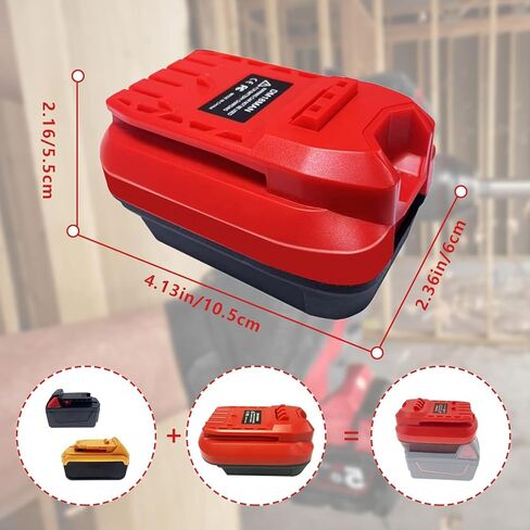 Adapter for Craftsman V20 Cordless Tools, DM18MAN Battery for DeWalt 20V Max and for Milwaukee 18V Li-on Battery to Craftsman 20V Batteries in Kuwait