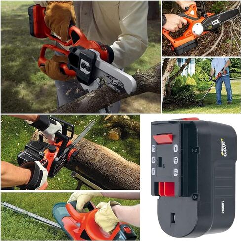 Black and Decker HPB14 14.4V 6.0Ah Lithium Ion Replacement Battery Compatible with Black & Decker 14.4Volt Battery SB14 FS140BX A1714 499936-34 HPD14K-2 CP14KB Cordless Power Tool,with a Fast Charger in Saudi Arabia