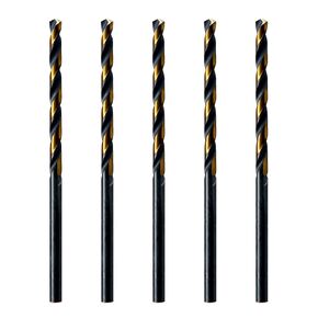 MAXTOOL No.60 5pcs Identical Jobber Length Drills Dia 0.040" HSS M2 Twist Drill Bits Wire Gauge Gage Numbered Straight Shank Drills; JBN02H10R60P5