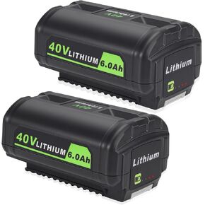 OP4060 40V Batteries Replacement for Ryobi 40V Lithium Battery | 2Packs, Replacement for Ryobi 40V Battery OP4040 OP40601 6Ah battery, Compatible for Ryobi 40 Volt Cordless Power Tools in Kuwait
