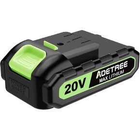 بطارية 20 فولت 2.0 أمبير فقط لمنفاخ أوراق الشجر اللاسلكي AT-9028 - بطارية بديلة قابلة لإعادة الشحن فقط (الشاحن غير متضمن) in Kuwait